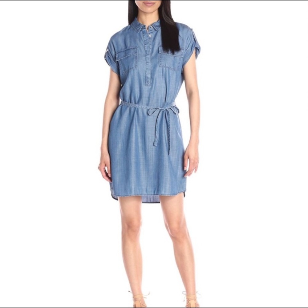 Vince Camuto Chambray Dress Size Small